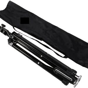 Black Mannequin Tripod with 3 Stabilizing Base Pedals - for Mannequin Head